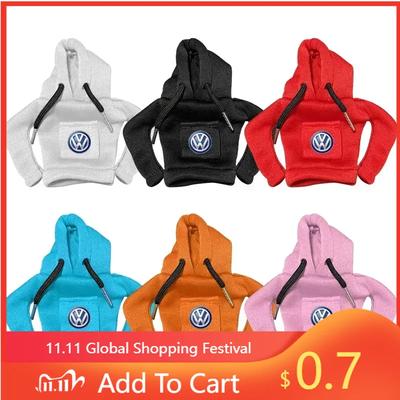 New Hot 2025 New Hoodie Car Gear Shift Knob Cover Fashion Gearshift Handle Decorative For Volkswagen Golf-7 4 5 6 CC T-ROC Sh