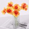 Simulated Tulips Bouquet Realistic Touch PU Petals Fading Vitality Bendable Stems Maintenance-Free Fake Tulips Home Decor
