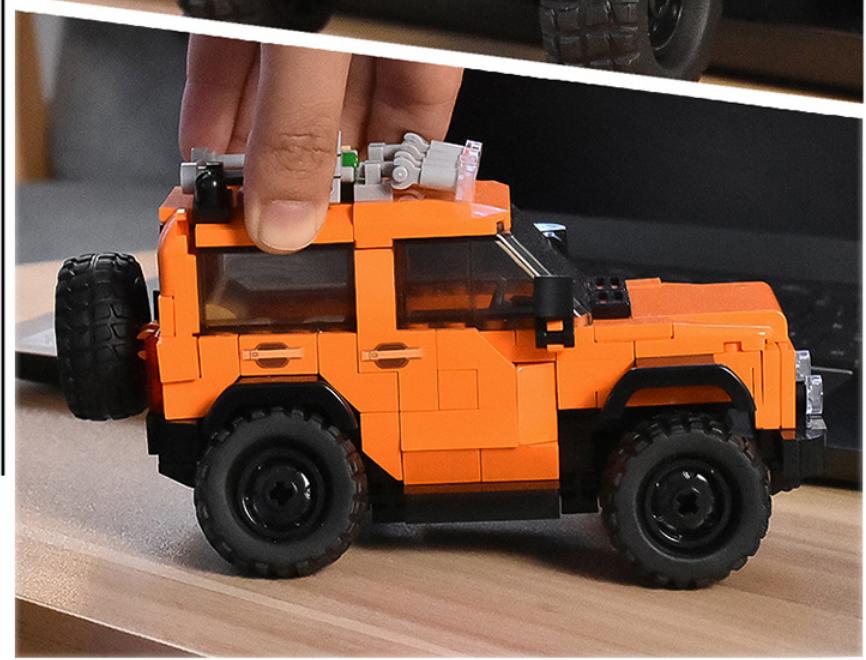 302Pcs Sluban Urban Tank Modelbricks Off-Road Vehicle Figures Construction Blocks Educational Toy For Kidss For Kids