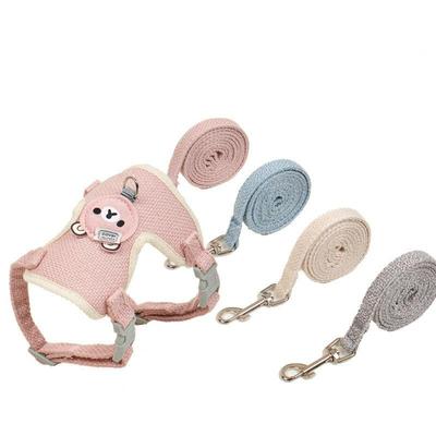 Simpatico guinzaglio per cani di piccola taglia Collare per cani per gatti Cintura toracica Corda per cani Guinzaglio per cuccioli Pettorina per piccoli animali domestici Forniture per animali domestici