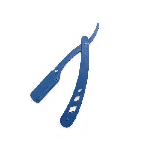 Men Barber Shaving Razors Folding Knife Unisex Hair Removal Tool Eyebrow Knife ( Blades Not Included) Multicolor Makeup Tool