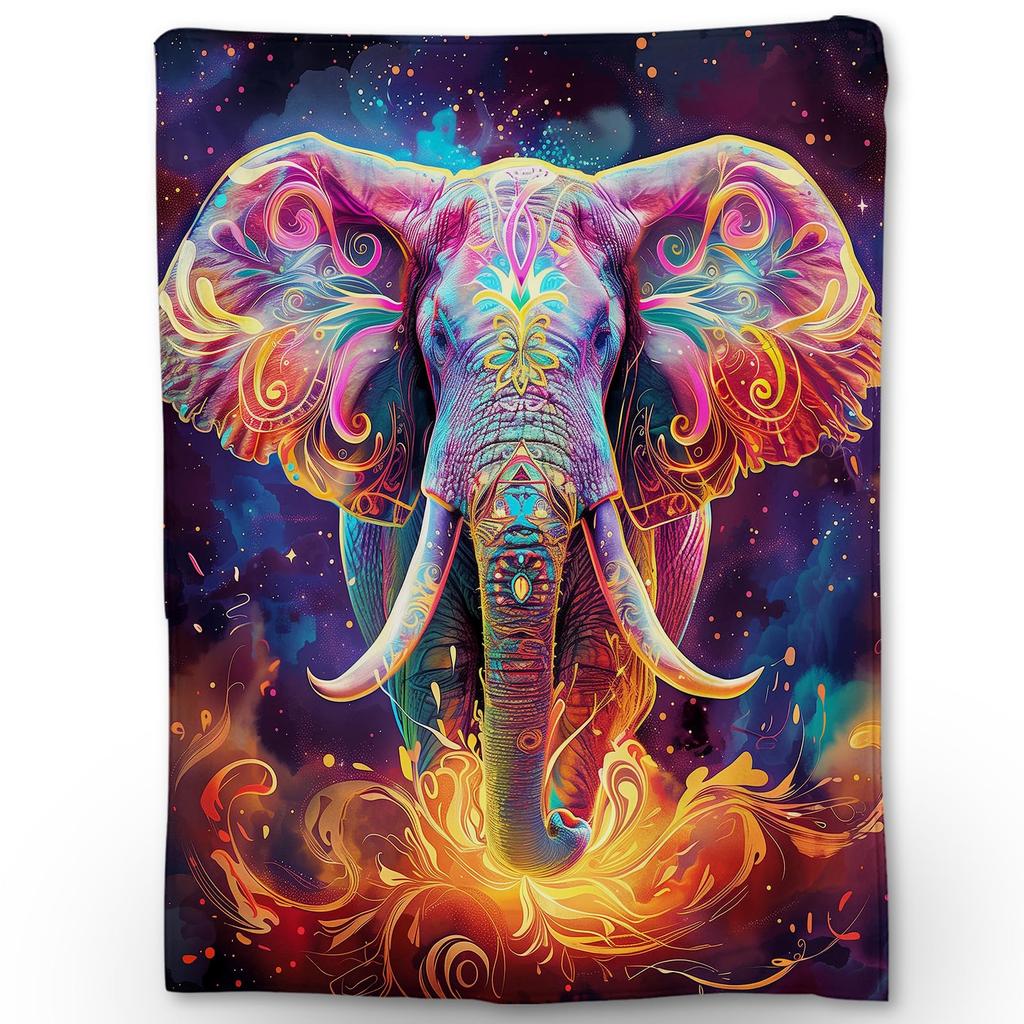 Elephant Blanket Gifts for Women Girls Super Soft Cozy Elephant Throw Blanket Warm Fuzzy Plush Fleece Bedding Decor Blanket