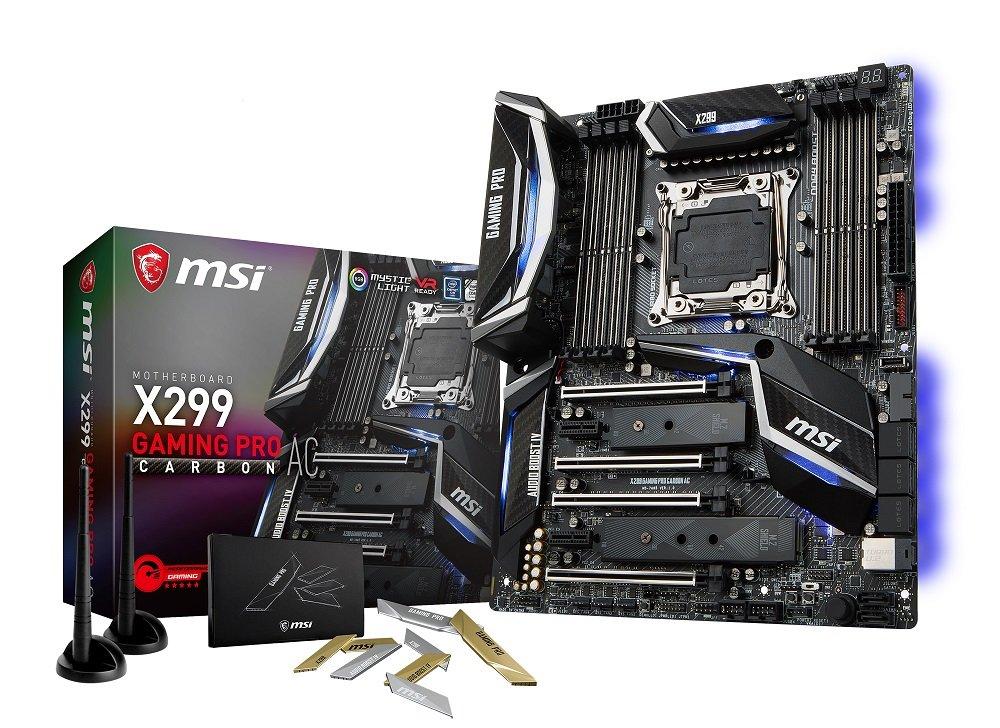 

MSI X299 GAMING PRO CARBON AC Материнська плата 2066 Socket з Intel X299 MB3933 [Чіпсет LGA]