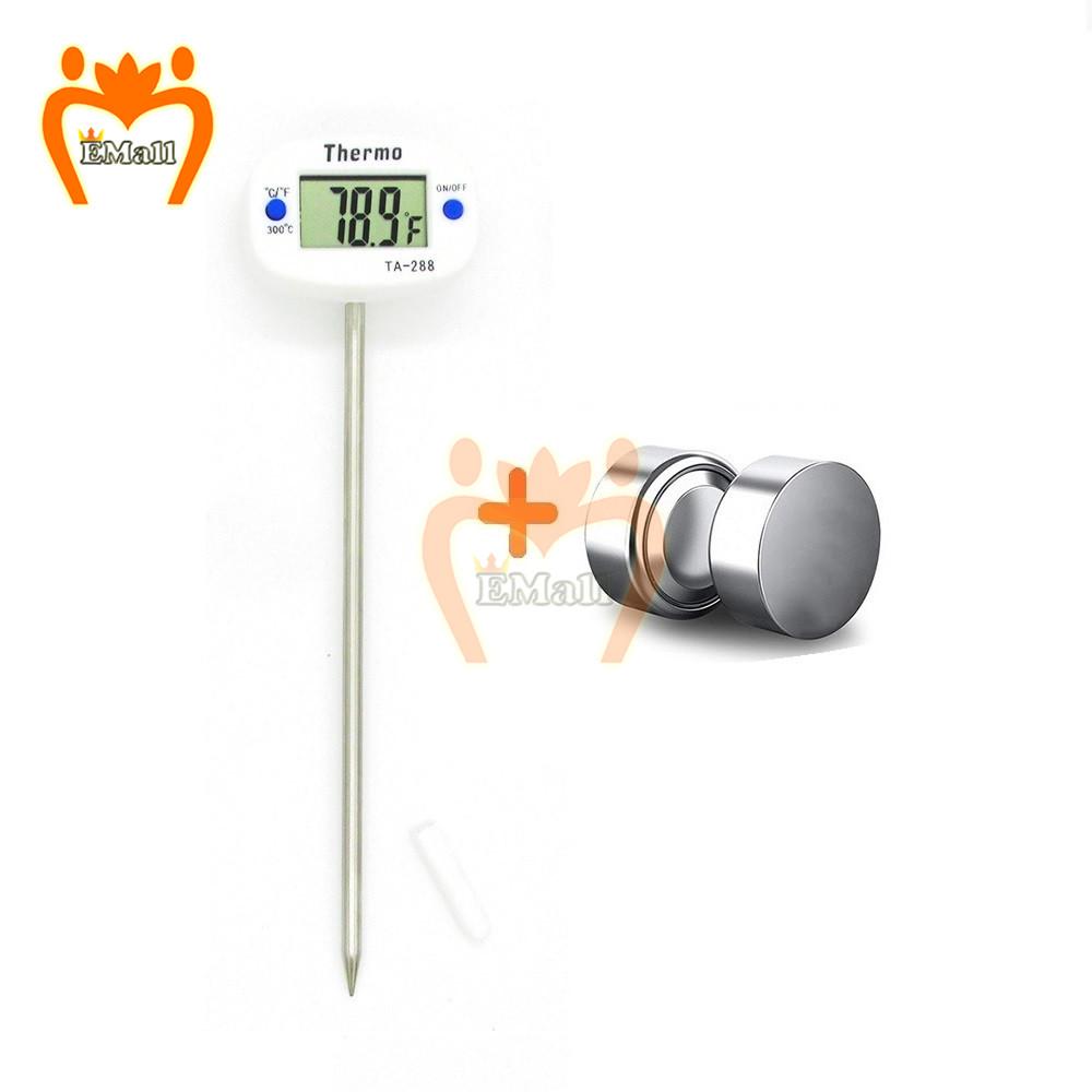 Kitchen Digital Meat Thermometer Water Milk Food Cooking BBQ Oven Temperature Gauges Sensor Meter Tool With Battery Hold