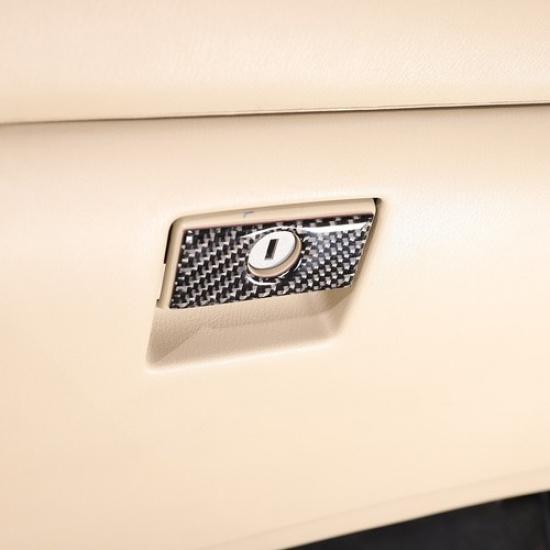 Carbon Fiber Co-pilot Storage Box Trim Sticker For Nissan Pathfinder 2013-18