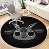1pc Baphomet Goat Office Round Area Rug, Indoor Mat Suitable ForOffice, Under Office Chairs Bedroom Living Room Home Decor, Room Deco u24