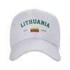 Unisex Baseball Cap Lithuania EST Independence Day Wild Sun Shade Peaked Adjustable Outdoor Caps for Unisex Women