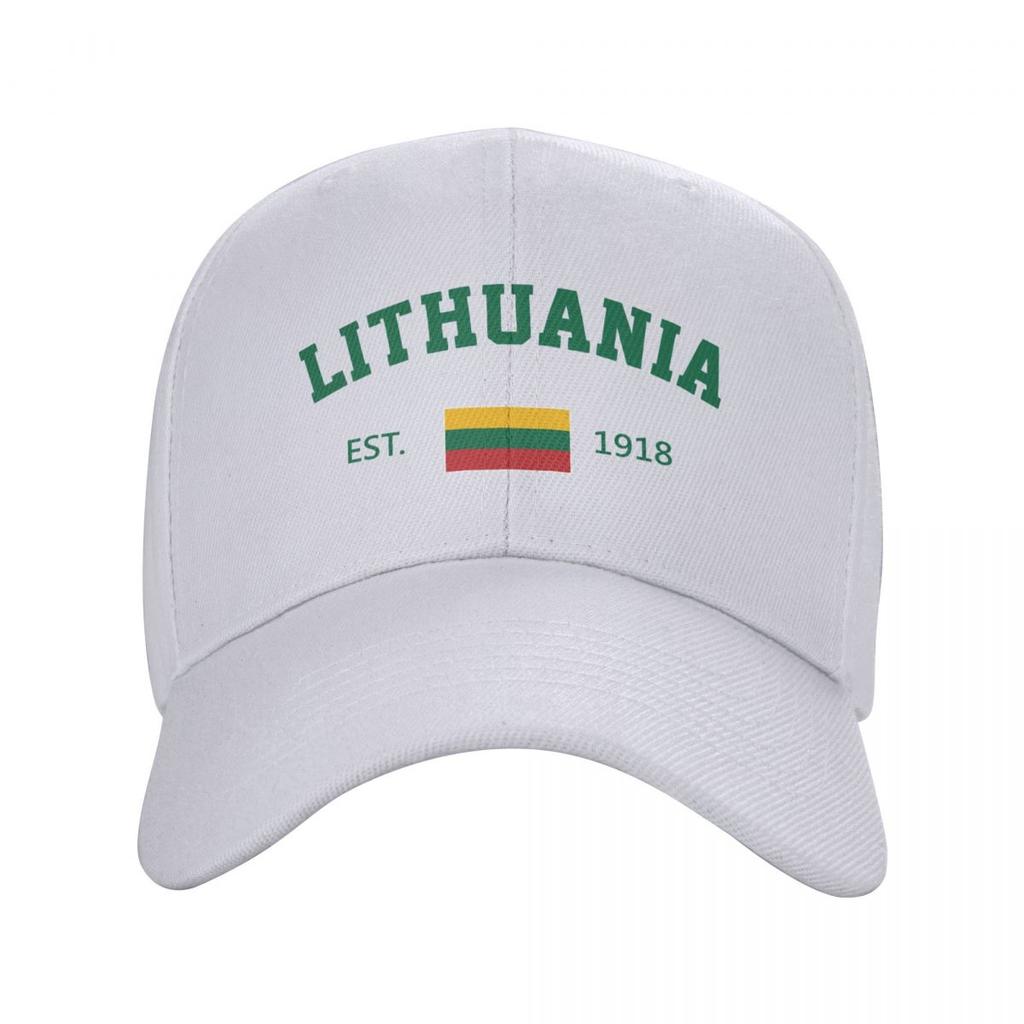 Unisex Baseball Cap Lithuania EST Independence Day Wild Sun Shade Peaked Adjustable Outdoor Caps for Unisex Women