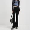 High Waist Micro-flared Jeans Women's Autumn and Winter Slim Fit and Thin Small Elastic Straight Mopping Horseshoe Pants Tide