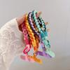 Korean Japanese Handcrafted Colorful Woven Rope Mobile Phone Creative Short Lanyard Wrist Nylon Keychain Twist Bag Hanging