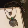 Tassel Ethnic Style Wooden Necklace Wood Bohemian Style Necklace Sweet Long Sweater Chain  Gift