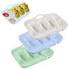 3 Stück Silikon Taco Halter Set Wiederverwendbare Taco Servierplatte mit Einteilung & Dip-Schale Rutschfestes Taco Tablett für Treffen Party Abendessen