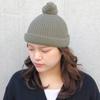 Basic Enchi Pon Low Watch Knit Cap with Shallow One Size Fits Heather Olive Pom-Pom, Washable, All,