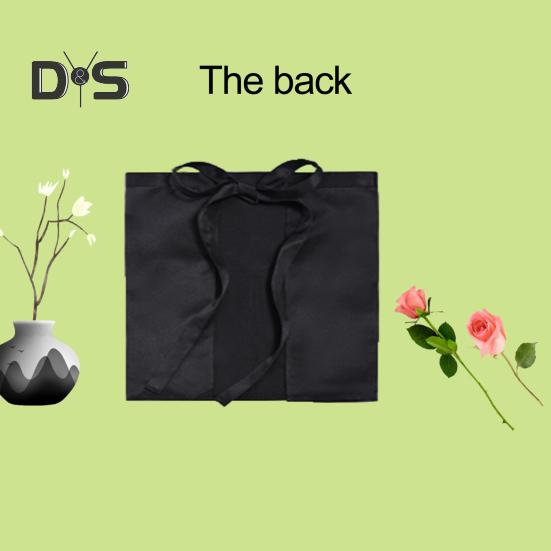 Non-Fading Waiter Apron Waterproof Useful Waiter Waitress Waist Apron with Pockets