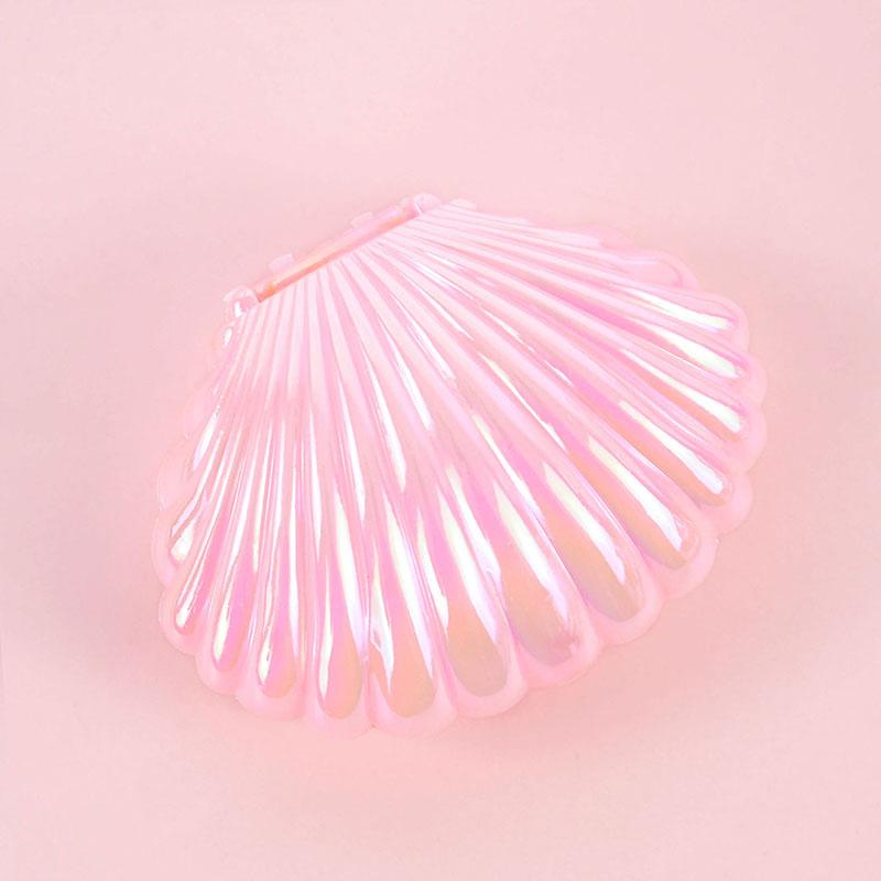 5pcs Colorful Shell Shaped Candy Gift Box Small Gift Jewelry Storage Box Girl Mermaid Theme Party Decorations Wedding Engagement