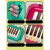 Tastiera Elettronica Tascabile Giocattolo per Bambini Puzzle per Bambini Educazione Precoce Ragazzo e Ragazza Giocattoli per l'Illuminazione Musicale per Regalo di Compleanno