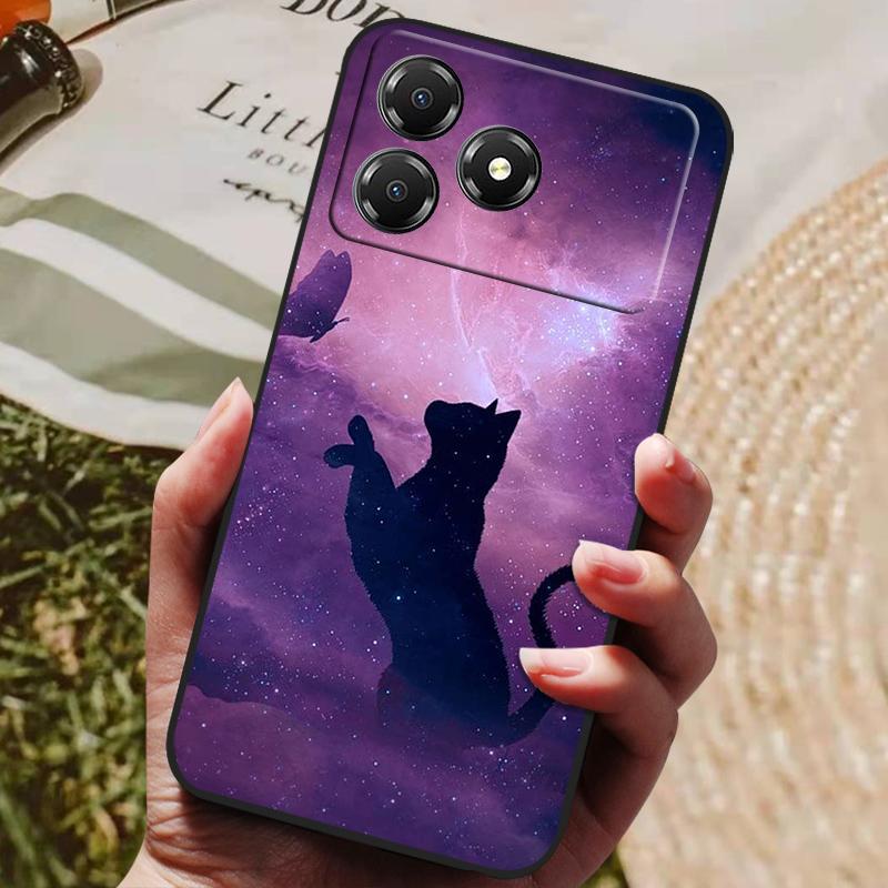 For ZTE Blade A36 4G Case Cover Funda Luxury TPU Shockproof Cartoon Silicone Phone Cover For ZTE Blade A36 A 36 Z2472 Coque