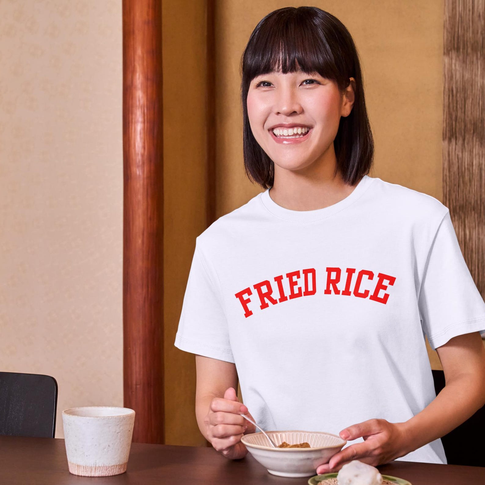Unisex Fried Rice Shirt, Gift for Fried Rice Lover, Chinese Food Lover, Chinese Gift, Chinese Shirt, Egg Fried Rice L
