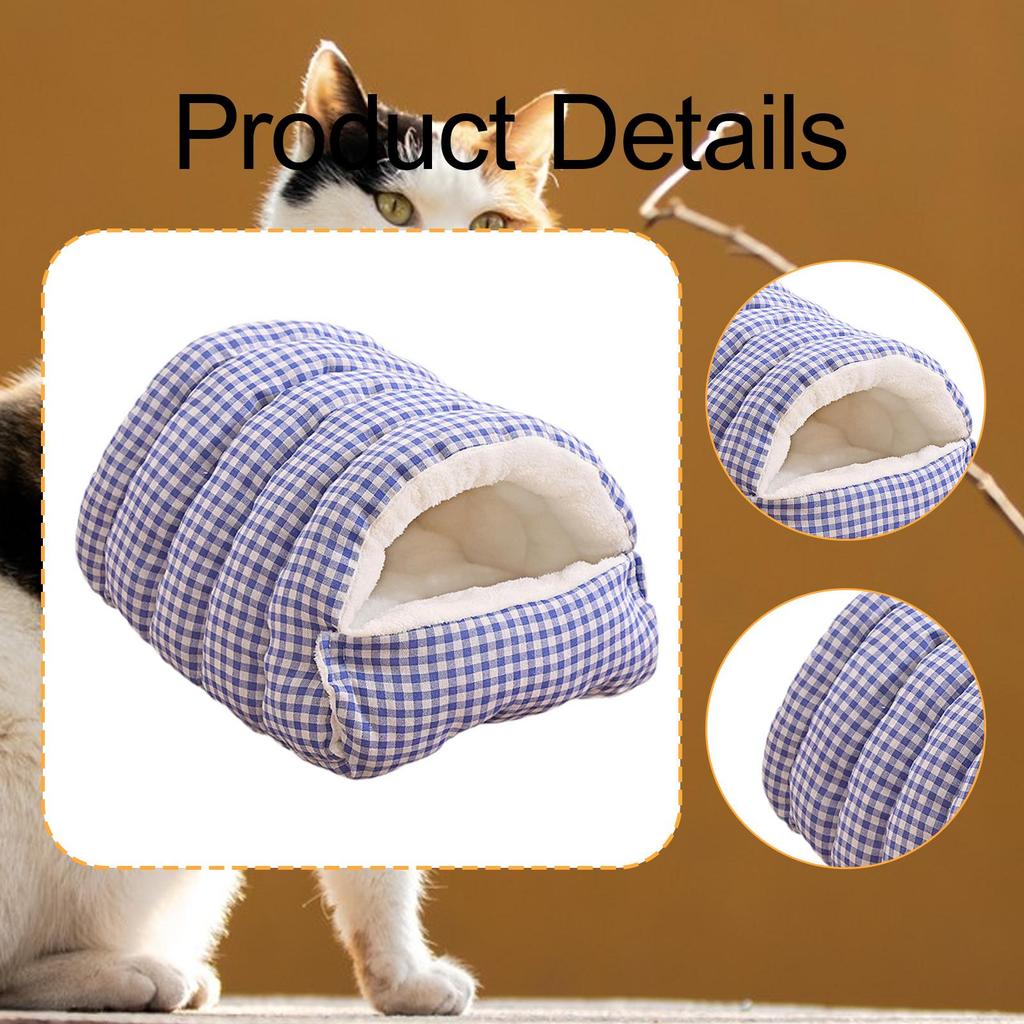 Cat House Dog Cat Bed Plush Removable Cushion Cat Nest Puppy Cave Pet Supplies