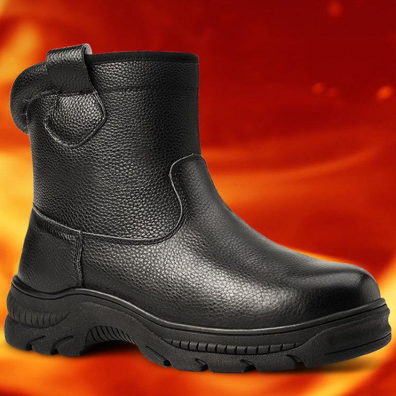 

Snow boots men s thickened wool fur integrated cold-resistant, non-slip and waterproof cotton boots 39 Europe and America 12 pairs