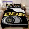 Classic Bbs Wheel Three-piece Set (1 * Duvet Cover + 2 * Pillowcase, Without Core) 2D Flat Duvet Cover and Pillowcase Christmas Birthday Gift