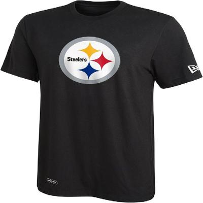 New Era NFL Football Men's Stadium Logo Short Sleeve Performance T-Shirt, Pittsburgh Steelers, Large