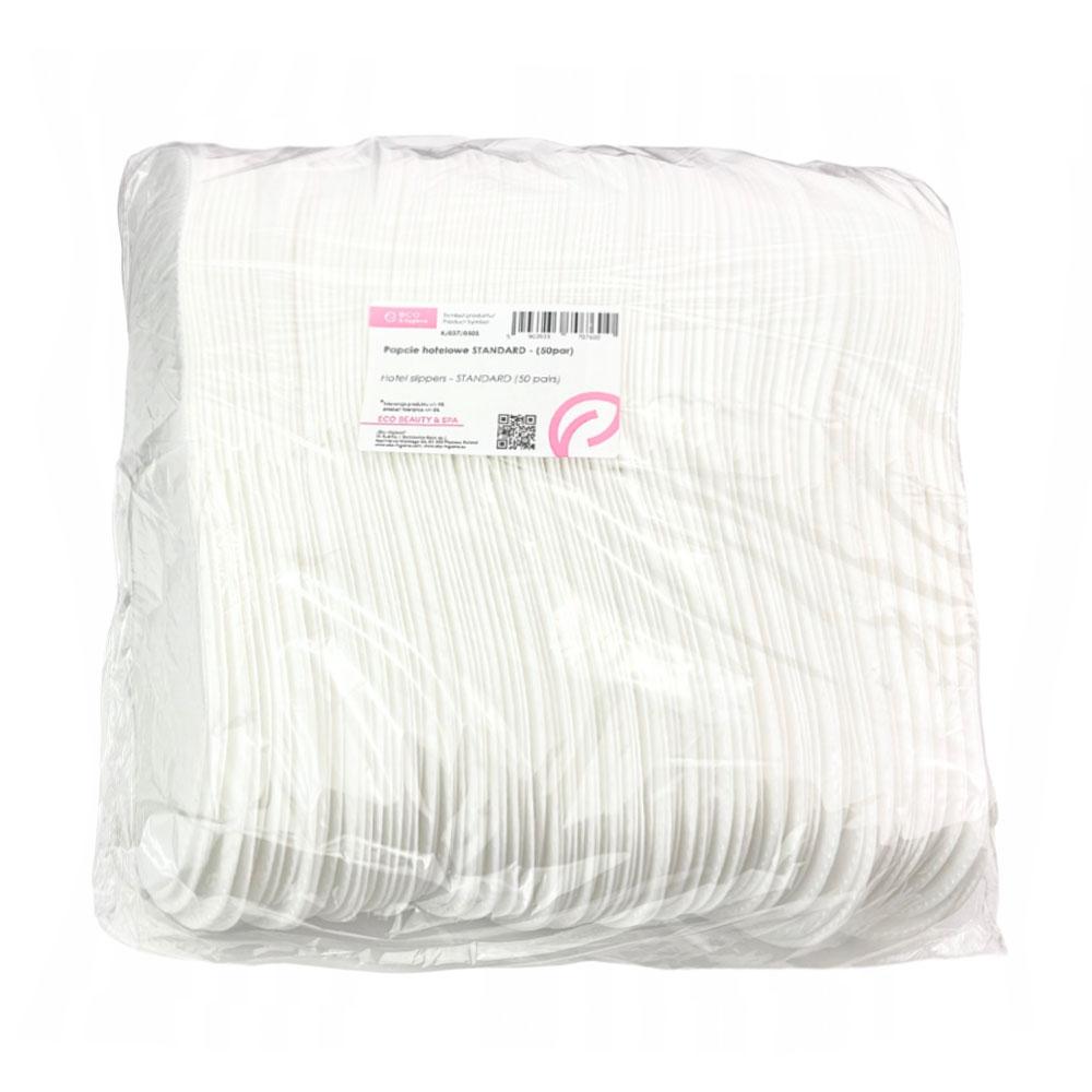 White Standard Hotel Slippers 50 Pairs