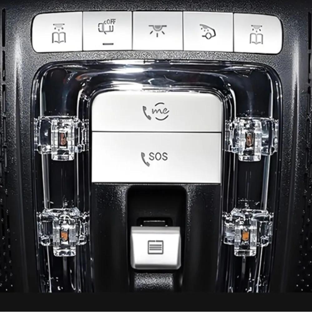 Car Roof Sunroof Reading Light Button Cover Trim Stickers For Mercedes Benz A Class CLA GLA GLB GLE GLS W177 C118 X247 W167 X167