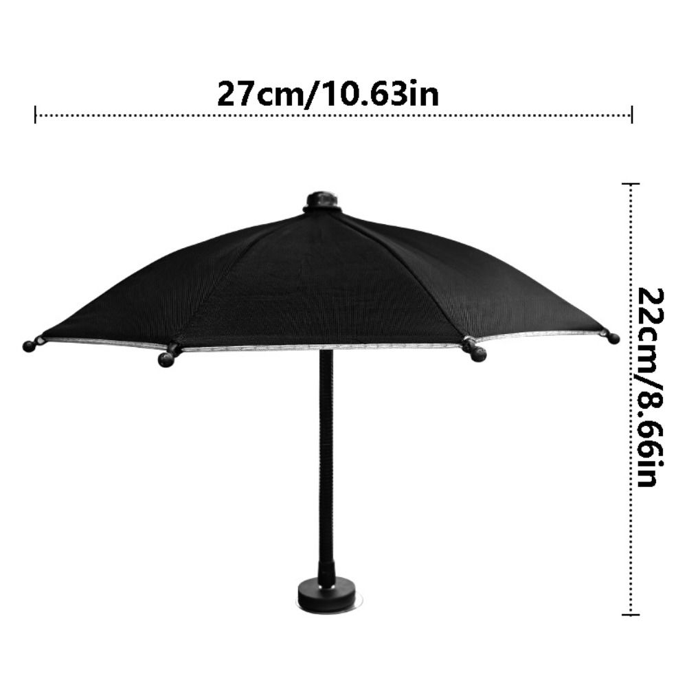 360° Rotation Car Mobile Phone Sunshade Bending Design Auto Phone Umbrella Cover Car Mobile Use