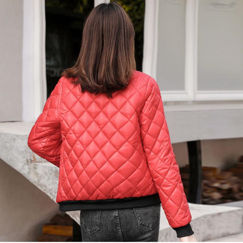Soft and Lightweight Padded Jacket Women's Short Baseball Uniform Padded Jacket Female Student Winter Jacket Small Padded Jacket
