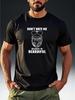 Men'S Short-Sleeve T-Shirt with The Phrase 'DON'T HATE ME BECAUSE I'M BEARDIFUL'