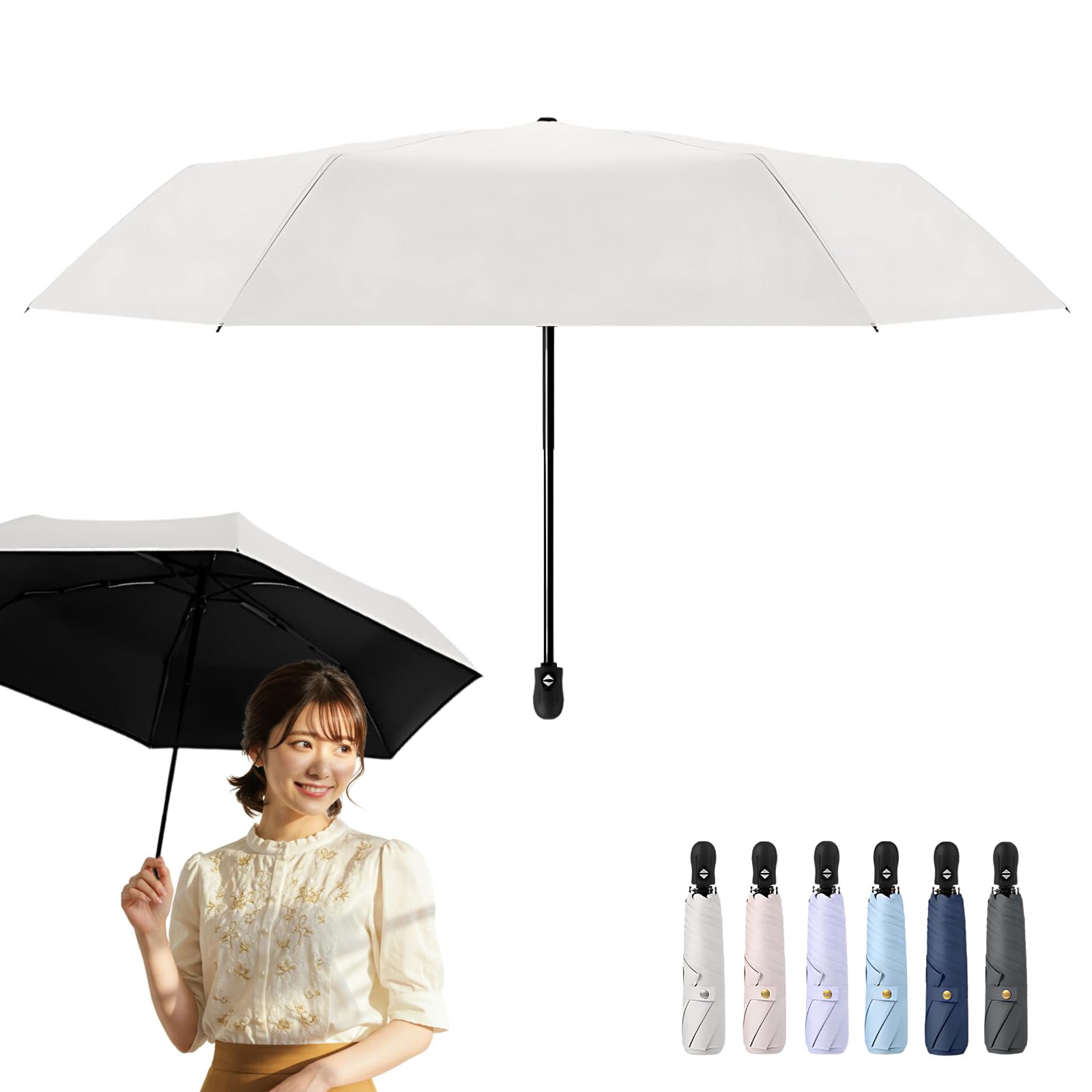 

Automatic Folding Suitable for Sun and Light Heat UV Windproof and Water and Open/Close Parasol, Rain, UPF50+ Blocking, Blocking, Protection,