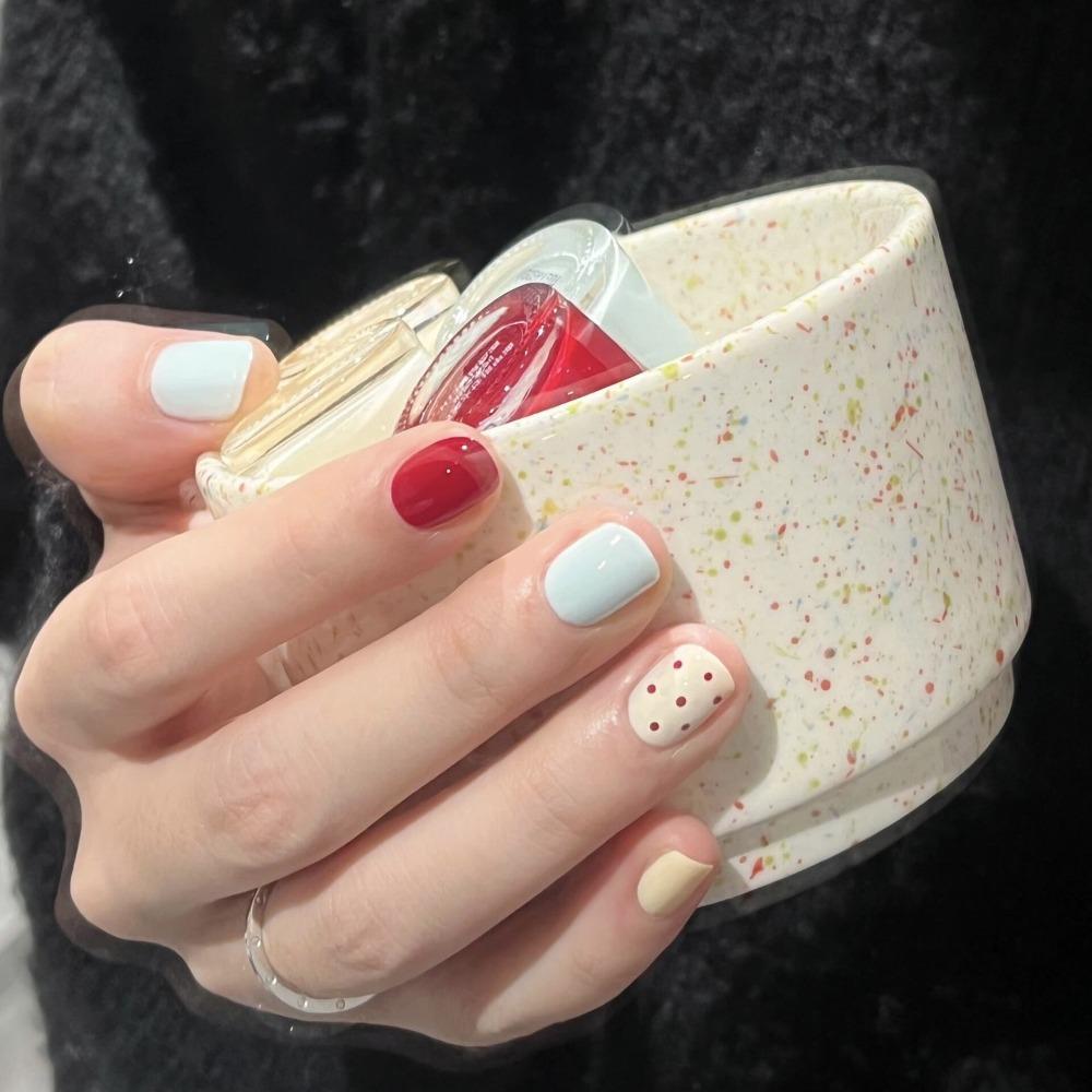 Frühling und Sommer Wind Tragen Nagel Reiner Wunsch Nagelpflaster Aufhellend Abnehmbares Nagelstück Langes und kurzes Nagelstück Fertigprodukt