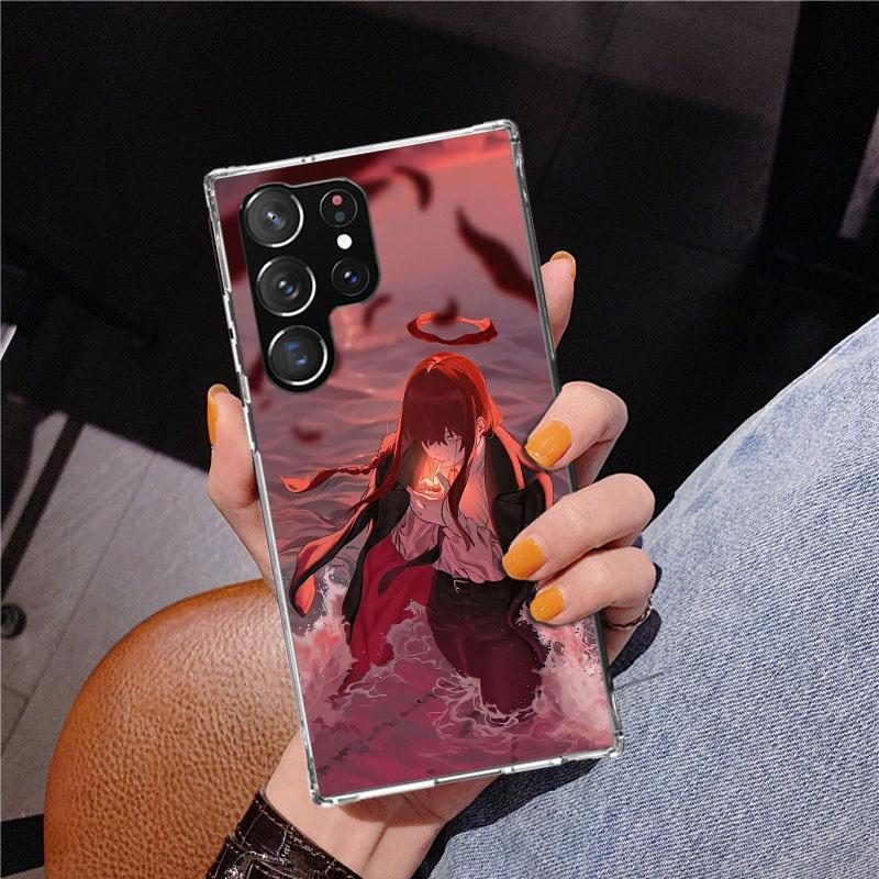 C-Chainsaw Mans Makima Phone Case For Samsung Galaxy S24 S25 Edge S26 Ultra S23 S22 S21 Plus S20 FE + Personalized Print Cover G