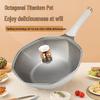 INMINDS Octagonal Titanium Non-Stick Wok