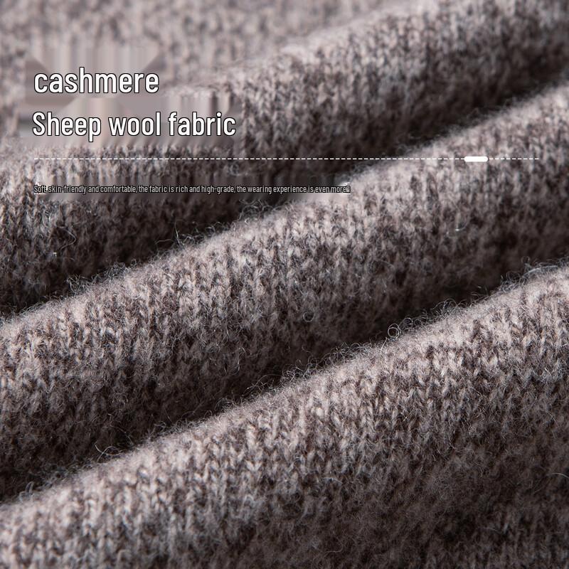 Men's Faux Two-Piece Thickened Warm Wool Blend Sweater