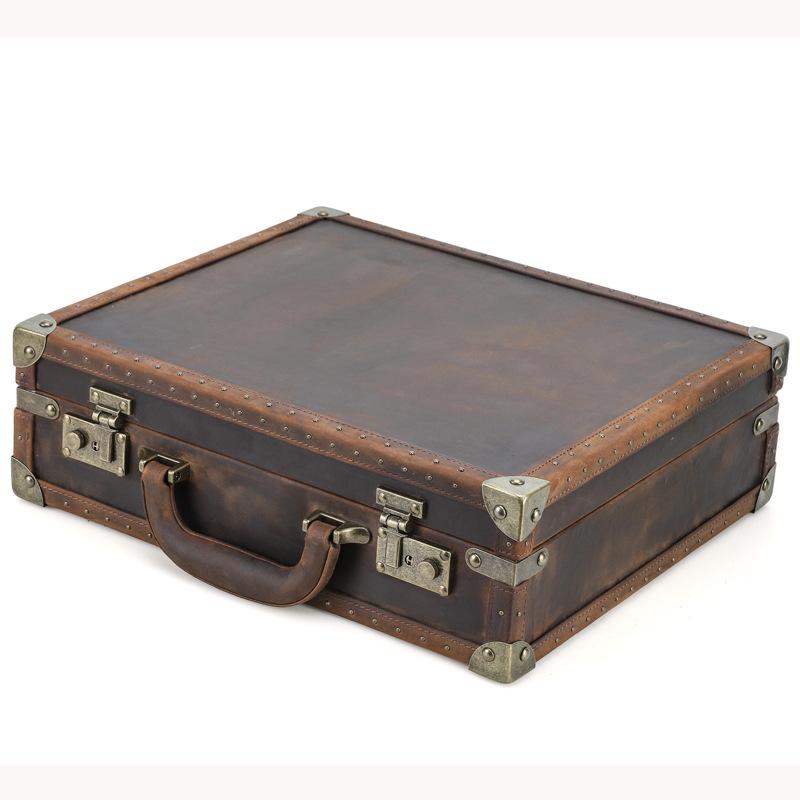 Genuine Leather 15-Slot Watch and Jewelry Storage Box Small 5-Slot кофейный