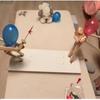 Batalha de Homem de Bambu de Balão Jogo de Batalha de Bots de Madeira para Dois Jogadores Jogo de Batalha de Balões em Ritmo Acelerado com 20 Balões para Adultos