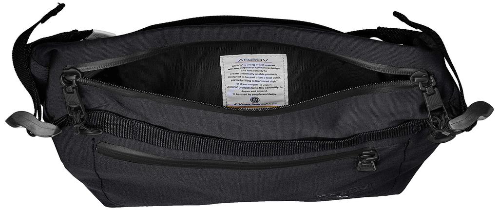 [Assob] Waterproof Fanny Pack 141607 Water Proof Cordura 305D BLACK