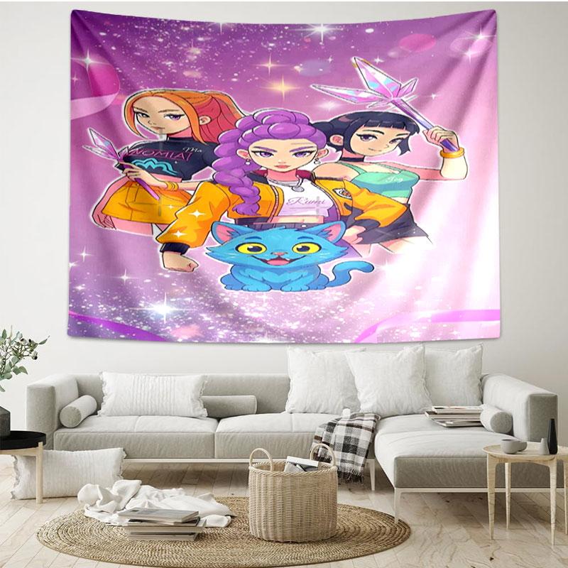 Singer Print Tapestry - Portable Wall Decor Cloth, for Home, Dorm, Travel, Bedroom, Living Room - Ideal Birthday Housewarming Gift