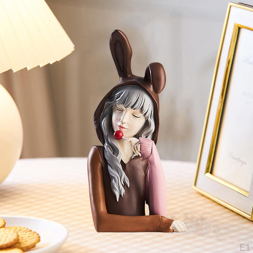 Elegant Resin Figurine Sculpture for Home Decor