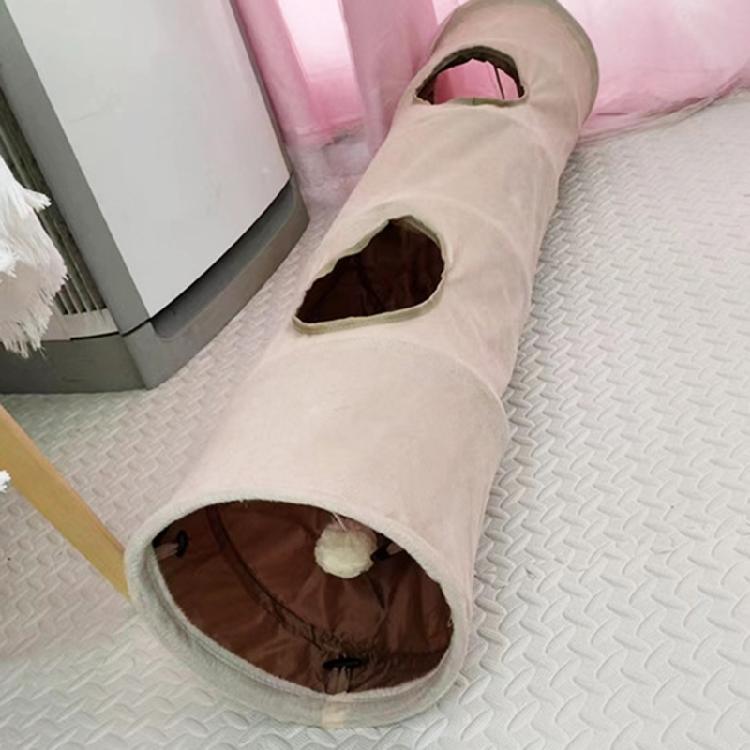 Collapsible Cats Tunnel Tube with Peeking Holes Relieve Boredom for Indoor Fo