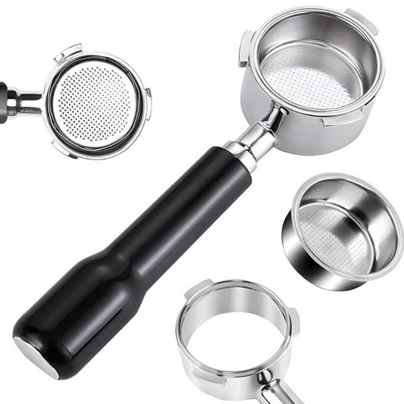 54mm Coffee Portafilter For BES870/BES876/BES878/BES881 Stainless Steel Bottomless Portafilter With Plastic Handle