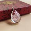 "European and American Bestseller: Dried Flower Pendant with Crystal, Tree of Life Water Drop Necklace."