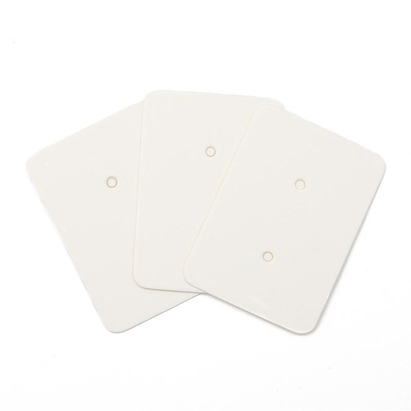 

50 шт./мішок Сережки Намиста Дисплеї Картки для ювелірних виробів Сережки Намисто Коробка Упаковка Картон Повісити Тег Картка 2.5x3.5cm білий