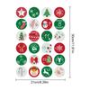 Christmas Number Stickers Holiday Calendar Decals for Gifts Packaging Stickers for Luggage, Laptop, Seasonal Party Supplies