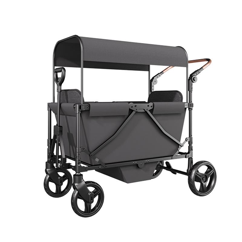 Double Stroller for Twin Infants: Sit or Lie Two-Seater Cart