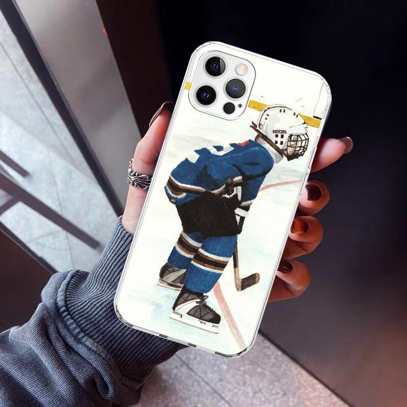 Ice Hockey Rink Sport Phone Case For iPhone 17 Air 16 15 Pro Max 14 Plus 13 Mini 12 11 Cover 7 8 SE Silicone Shell Print Fundas