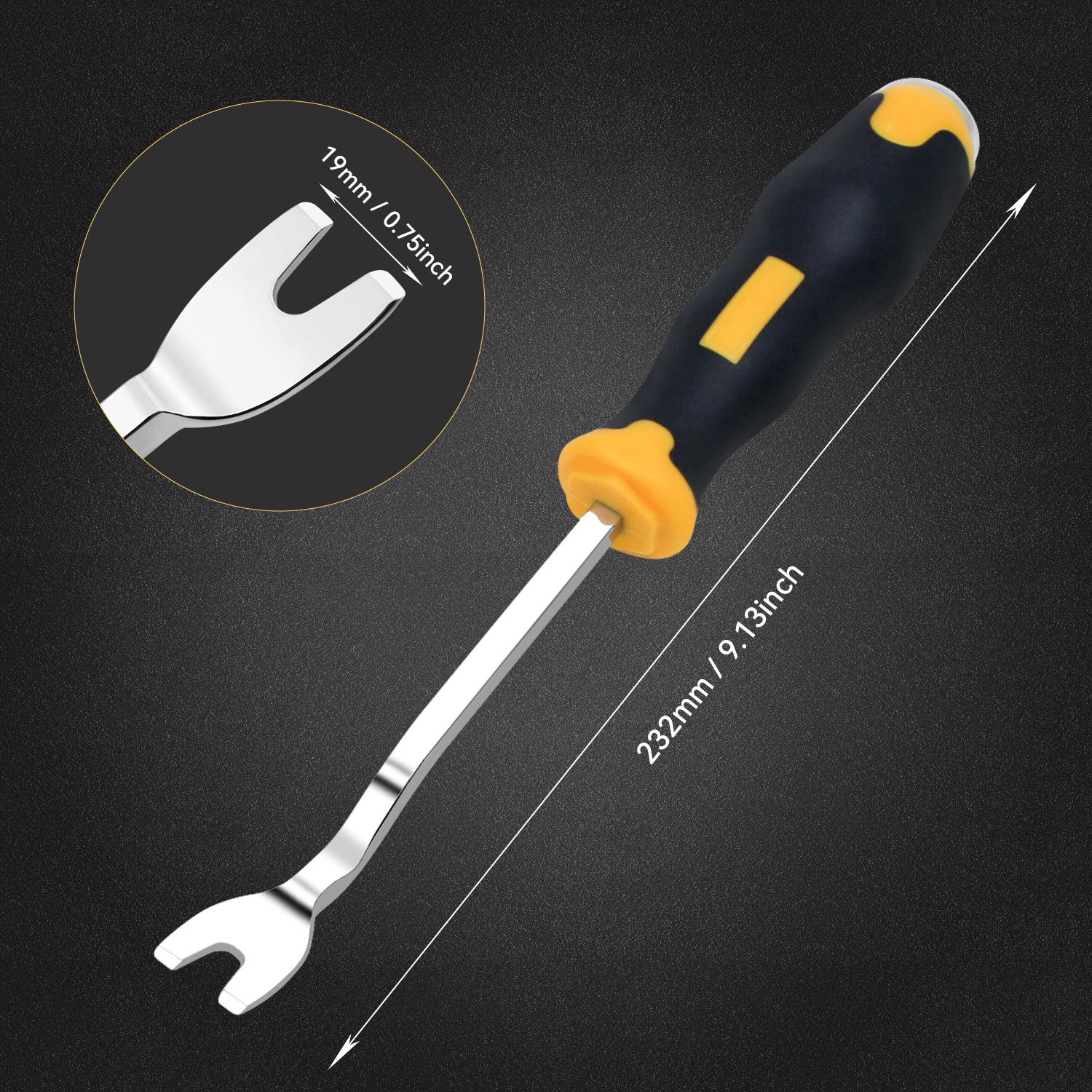 

1 шт. Отвертки Гвоздодер Гвоздобой Монтажные инструменты Инструмент для снятия панелей и обивки Крепежный элемент для домашнего ремонта Мастерская Ручные инструменты