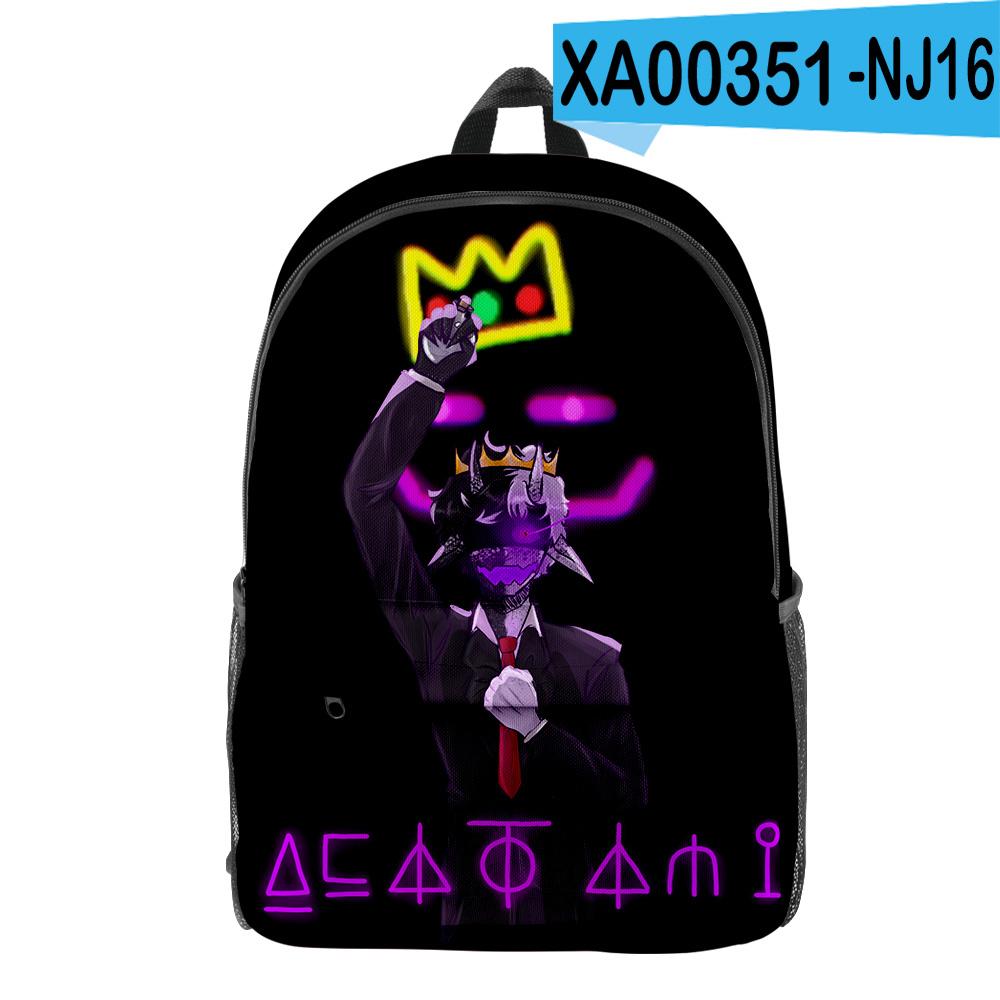 Classic Peculiar Novelty Cool Ranboo Pupil Bookbag Notebook Backpacks 3D Print Oxford Waterproof Boys/Girls Travel Backpacks
